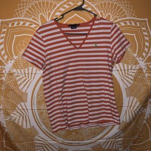 polo v neck tee shirt